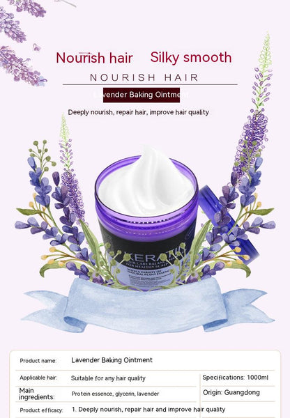 Lavender Non-Steamed Hair Care Nutrition Hair Mask Multi-Effect Repair Manic Soft Hair Treatment Ointment - Reiland Beauty Products, LLC