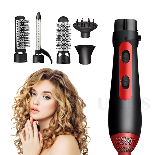 Hair Dryer Machine 3 In 1 Multifunction Hair Styling Tools Hairdryer Pro Hair Curler Straightener Dryer Comb Brush - Reiland Beauty Products, LLC