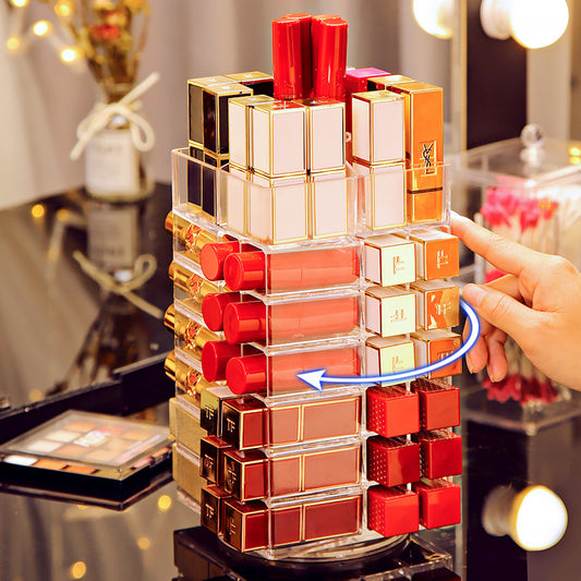 Lipstick Storage Box Desktop Cosmetic Shelf Cosmetics - Reiland Beauty Products, LLC