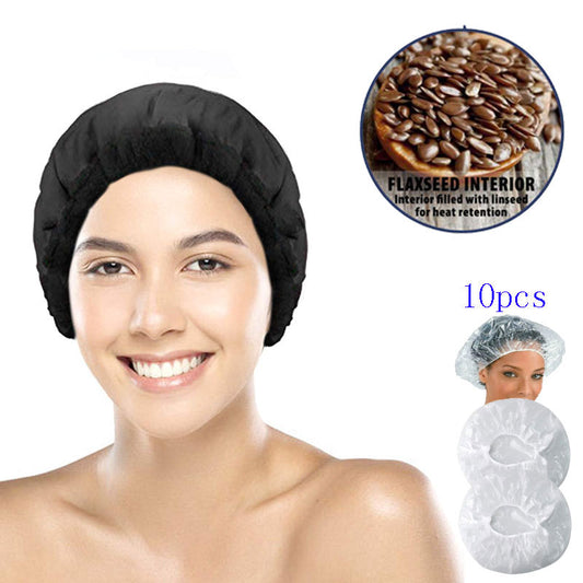 Flaxseed Care Cap Oiled Hair Mask Dry Hair Cap - Reiland Beauty Products, LLC