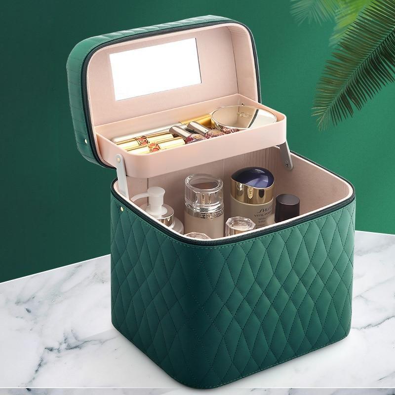 Large Capacity Korean Style Portable Cosmetics Storage Box Travel - Reiland Beauty Products, LLC